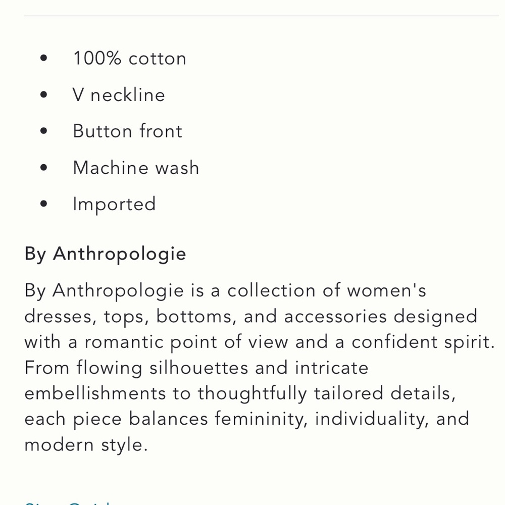 Anthropologie Floral Button Front Midi Dress - Picture 6 of 6